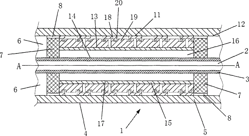 Pipe-in-pipe buckle arrestor based on C and W type section deformation elements