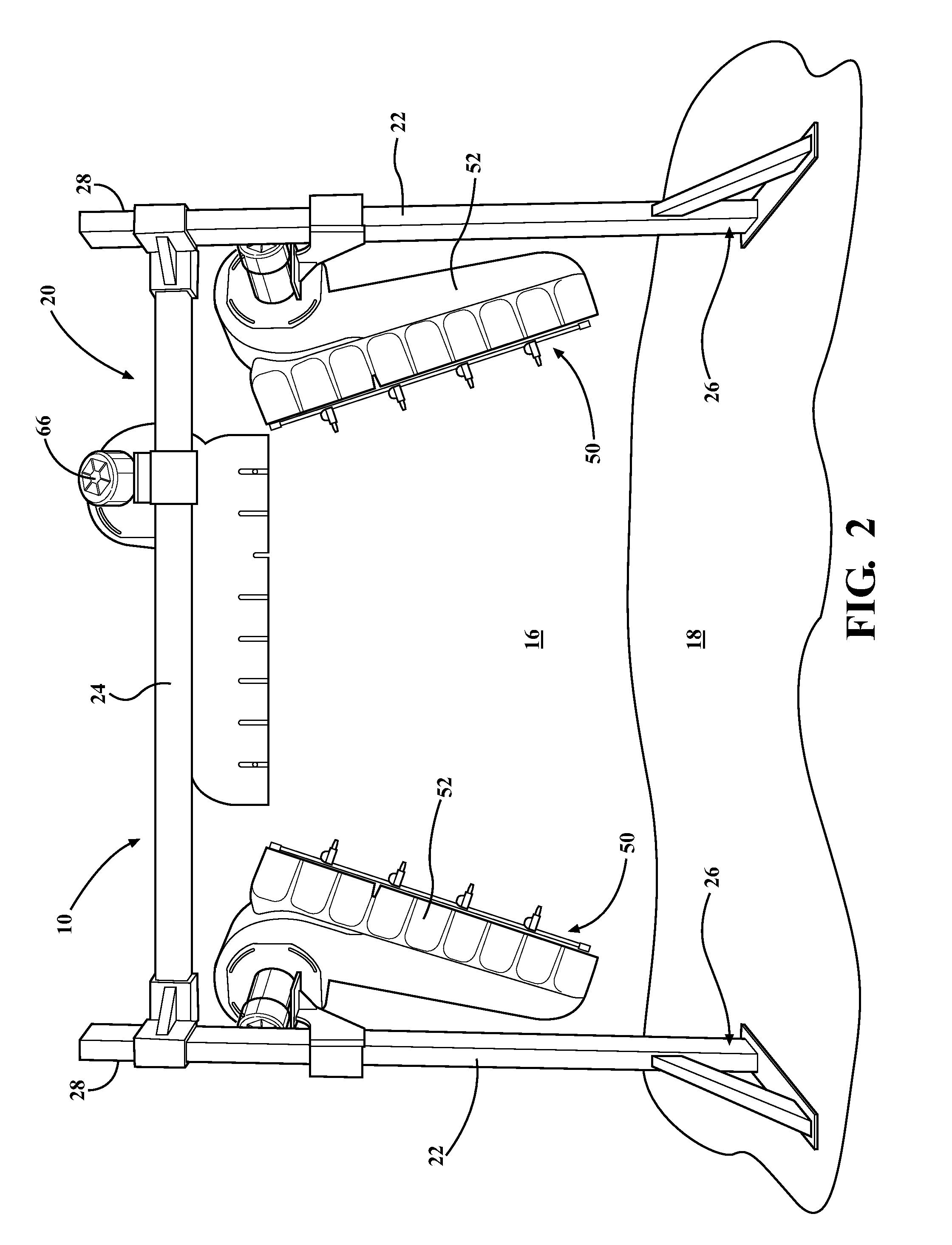 Vehicle treatment apparatus that emits air and water