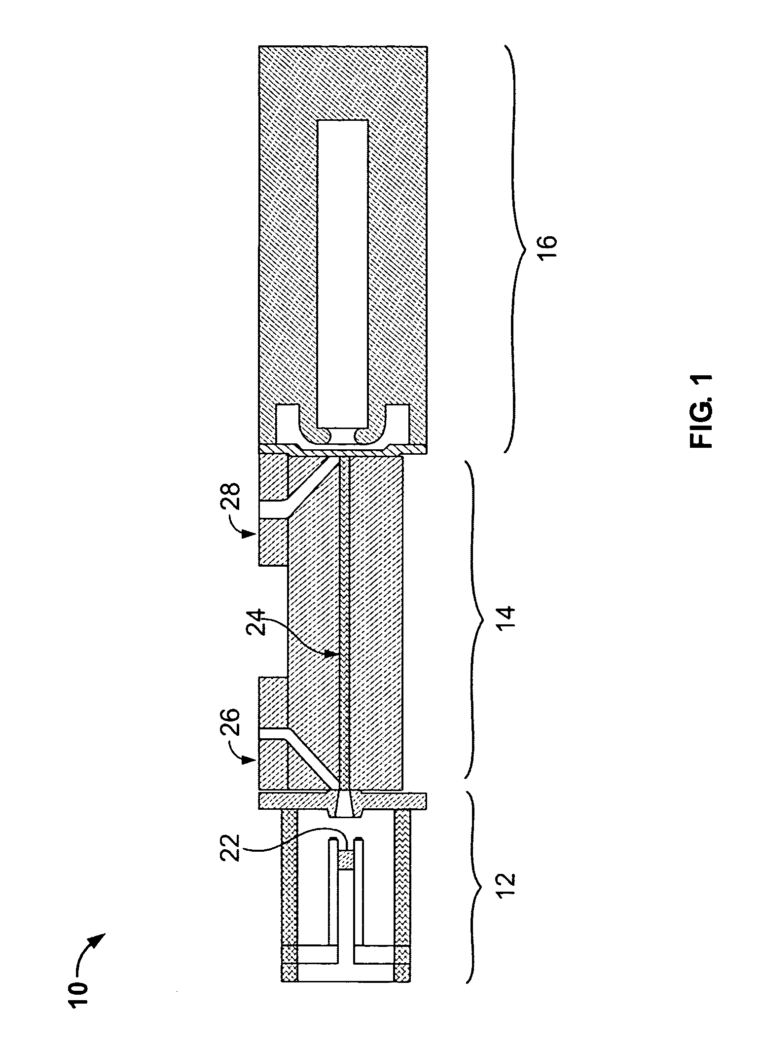 Folded waveguide traveling wave tube having polepiece-cavity coupled-cavity circuit