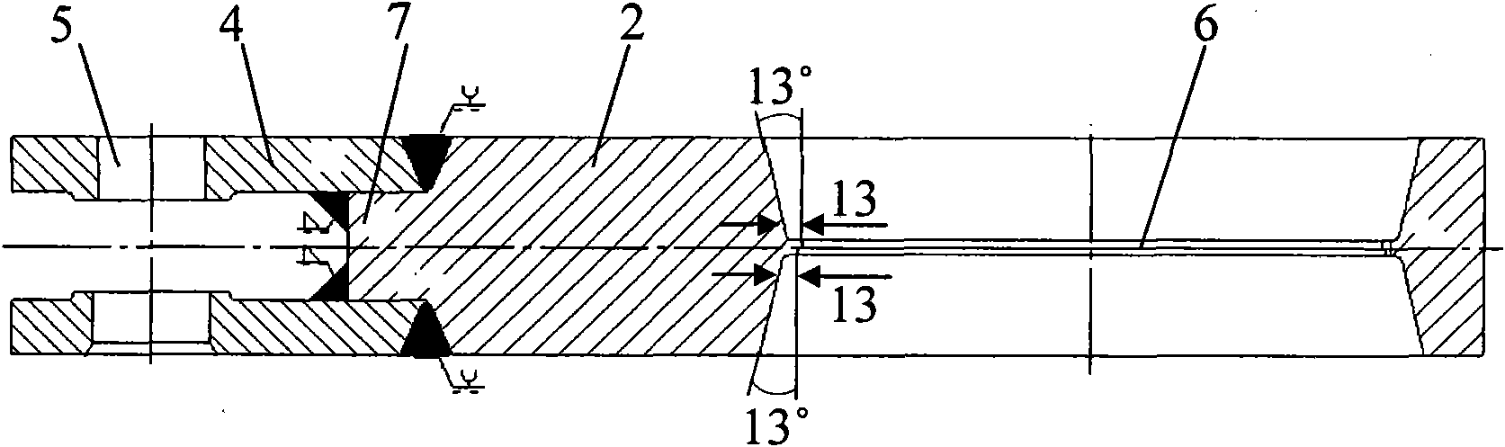 Cooling bed driving shaft and manufacturing method thereof