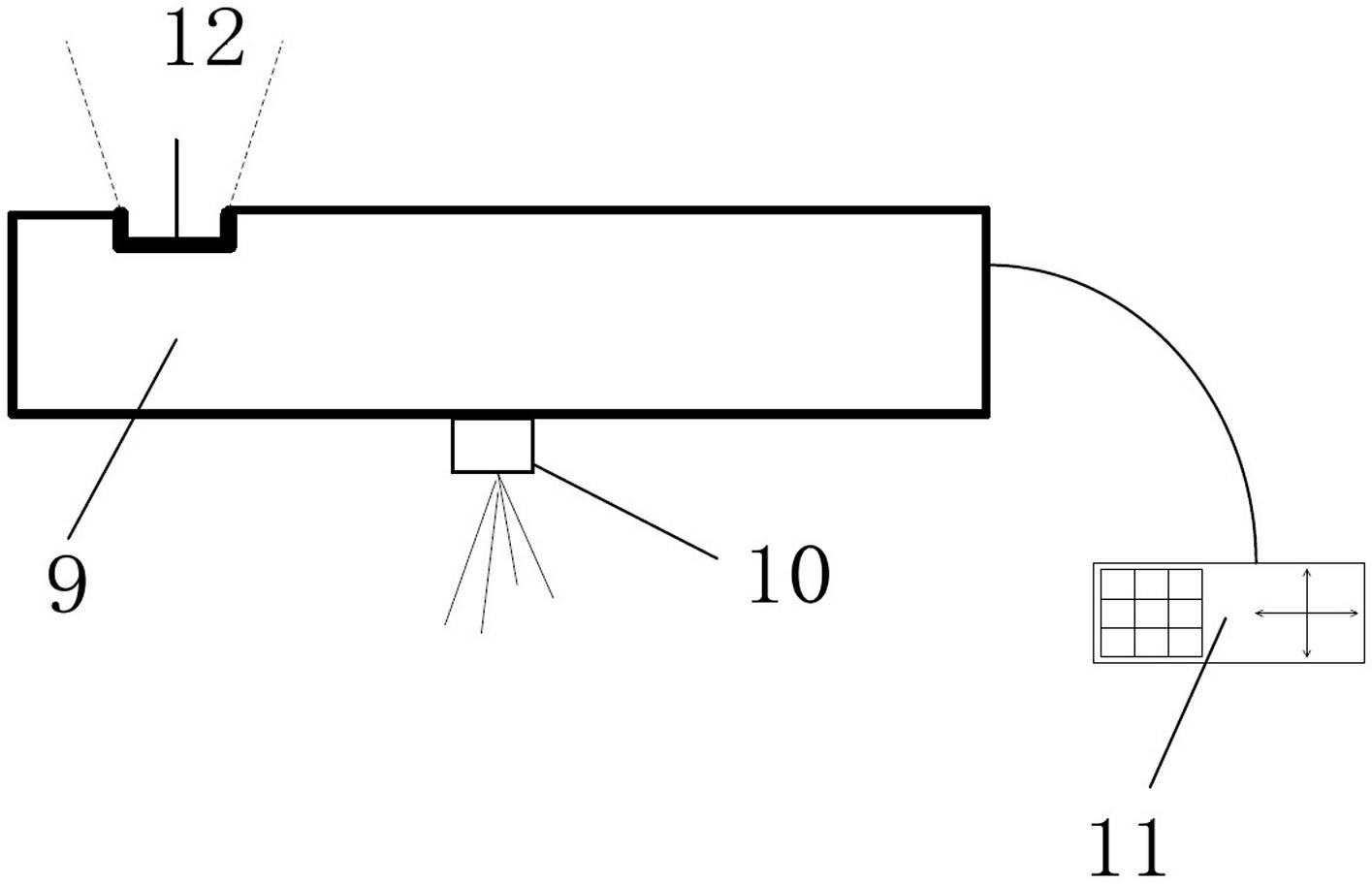 Method and device for detecting power insulating material under irradiation of X rays
