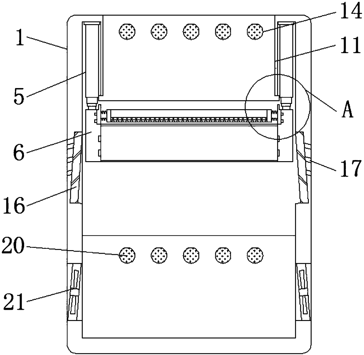 Machine part washing device with rust removal function