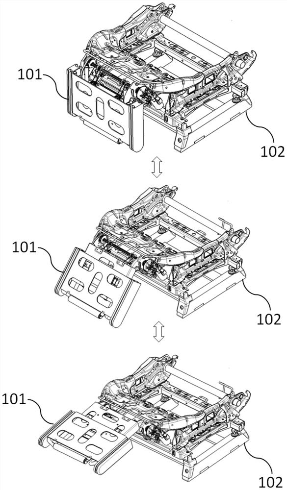 Continuous rotating integrated leg support