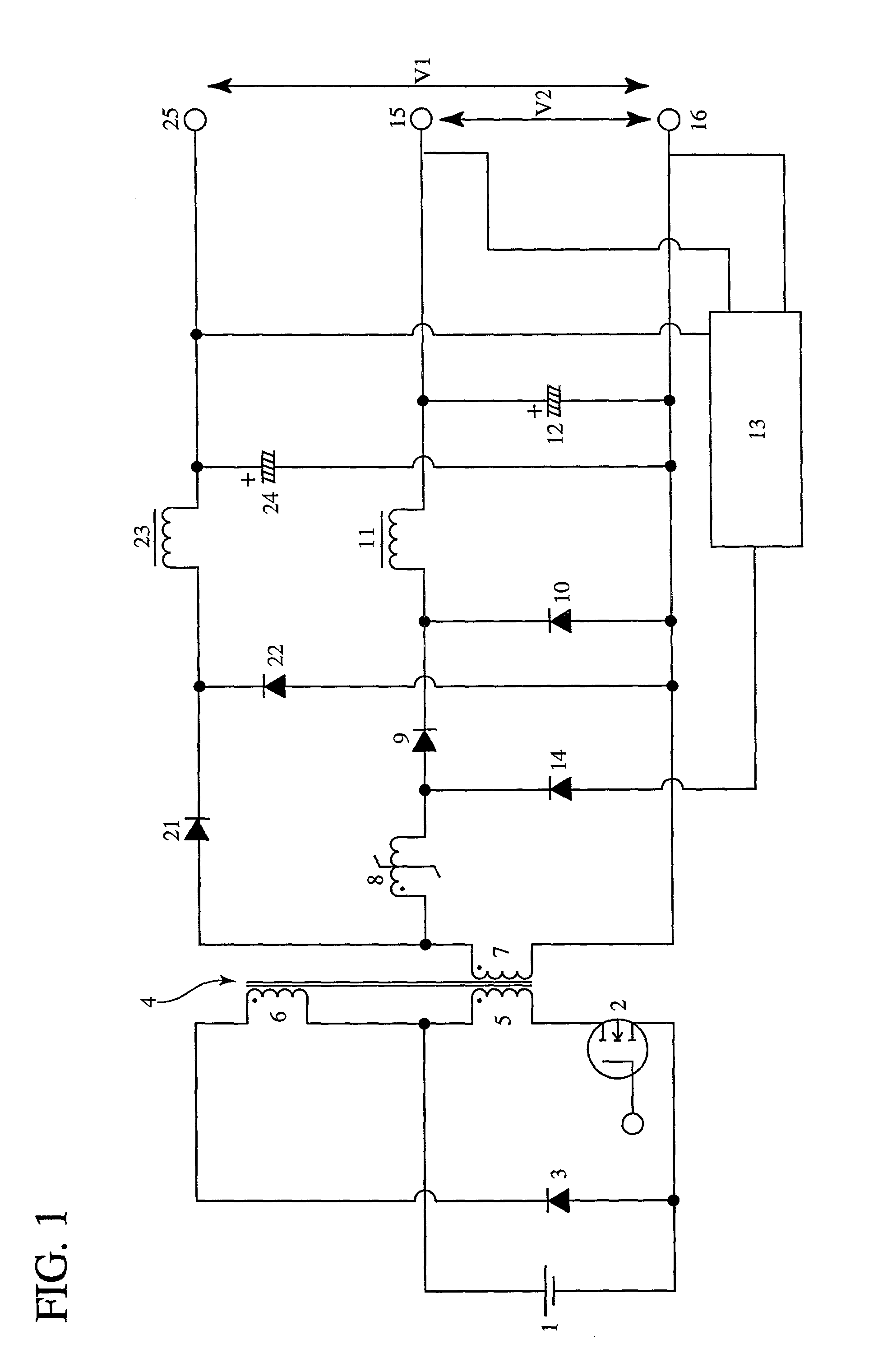 Magnetic core for saturable reactor, magnetic amplifier type multi-output switching regulator and computer having magnetic amplifier type multi-output switching regulator