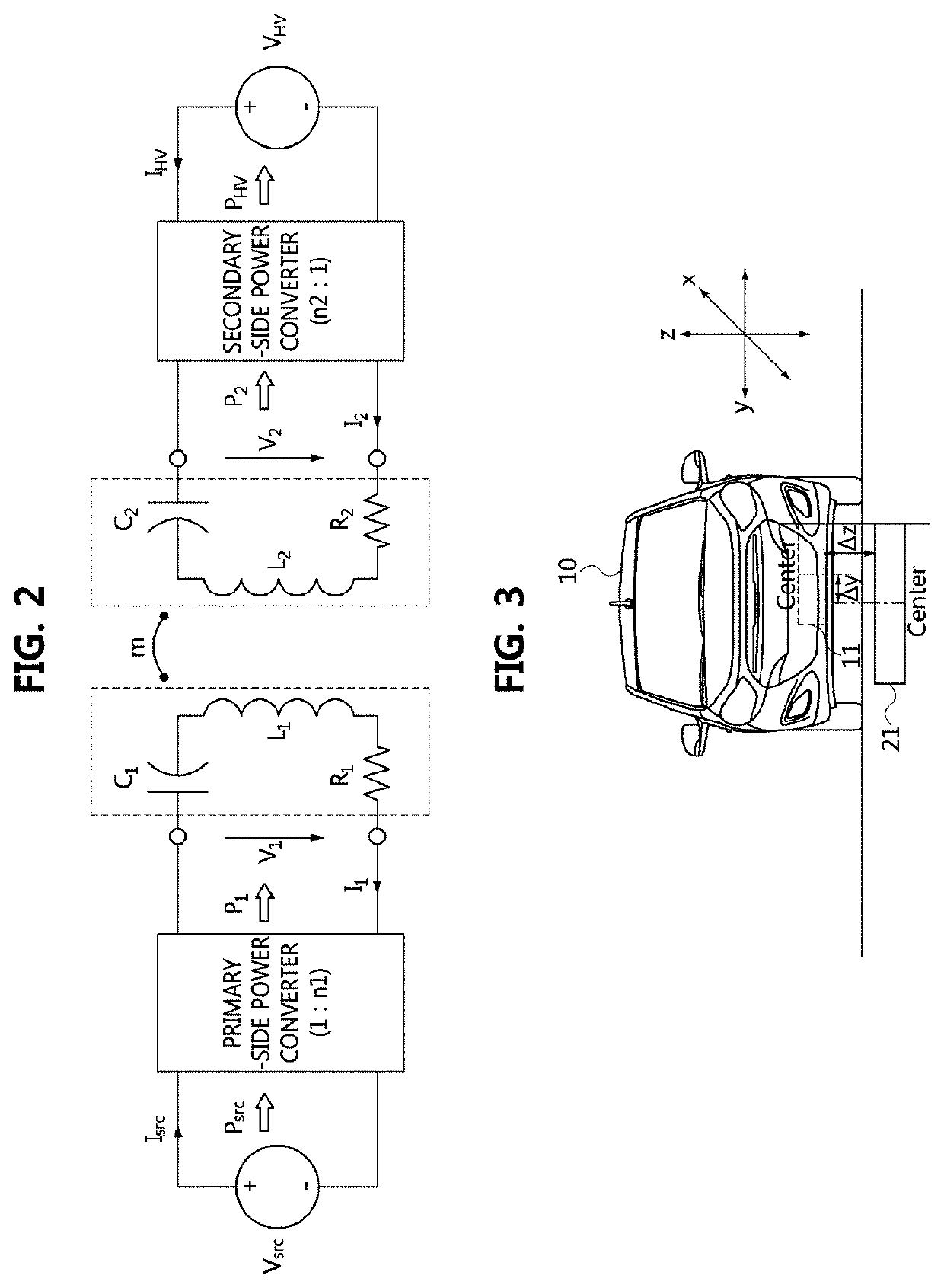 Apparatus and method for measuring vehicle position based on low frequency signals