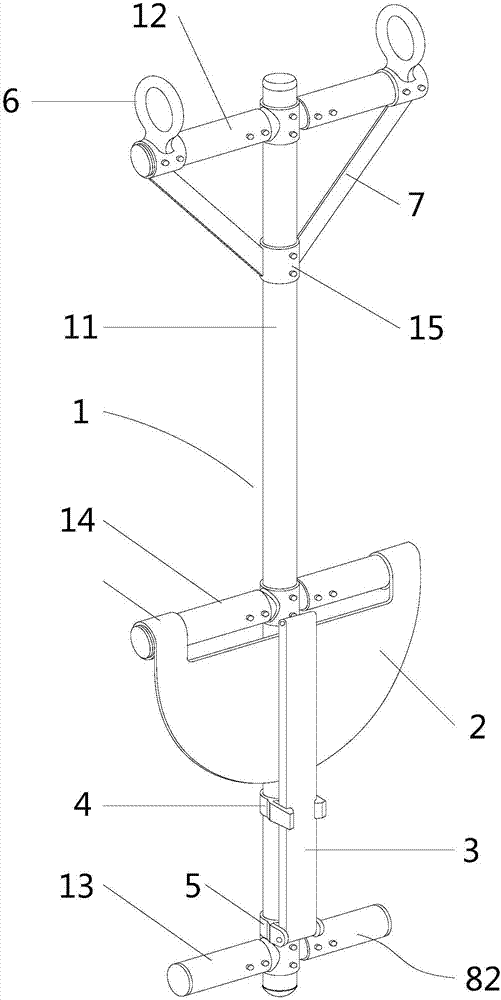 Insulated hanging ladder for equipotential work