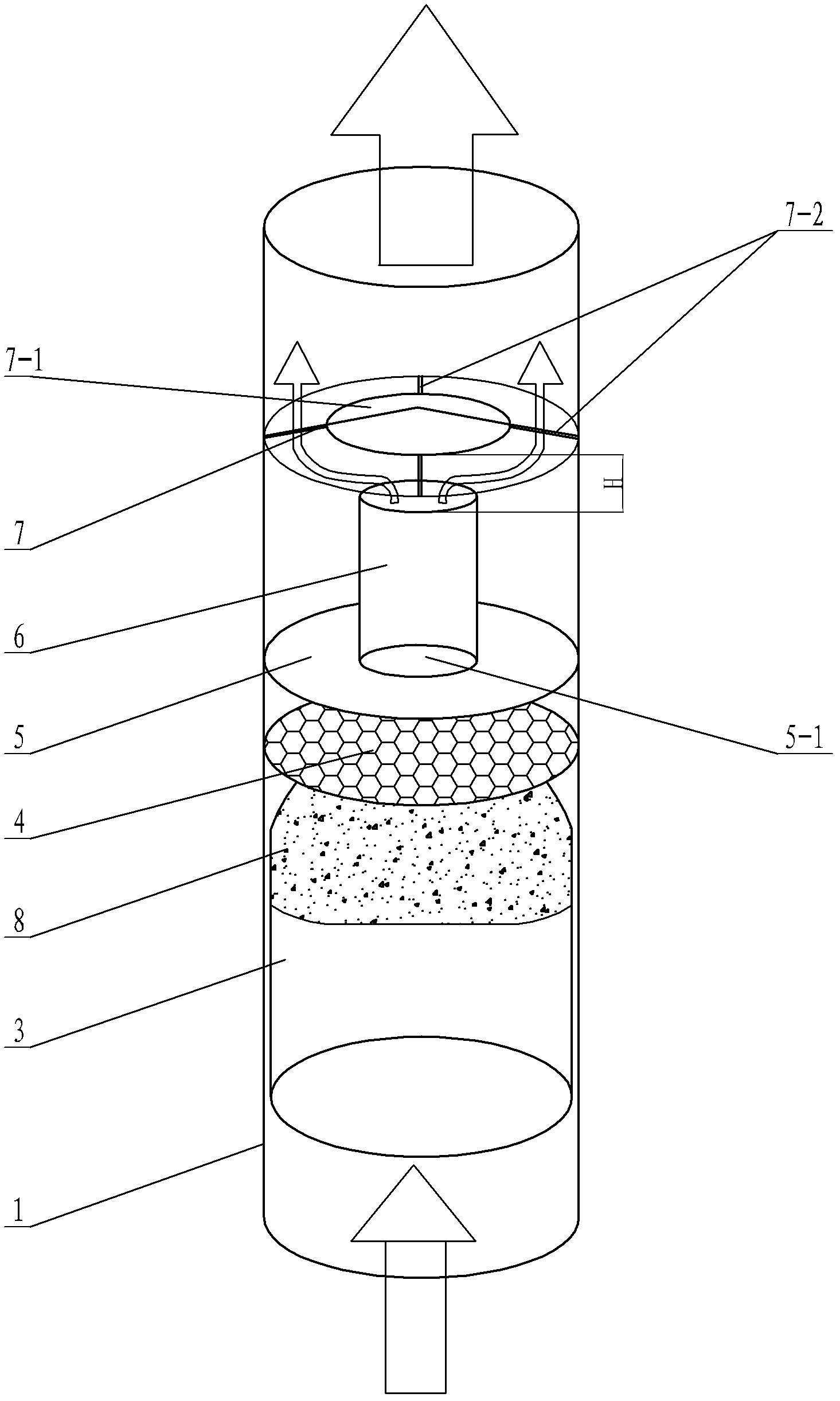 Solid particle collecting device of anti-condensation water backflow soaking filter