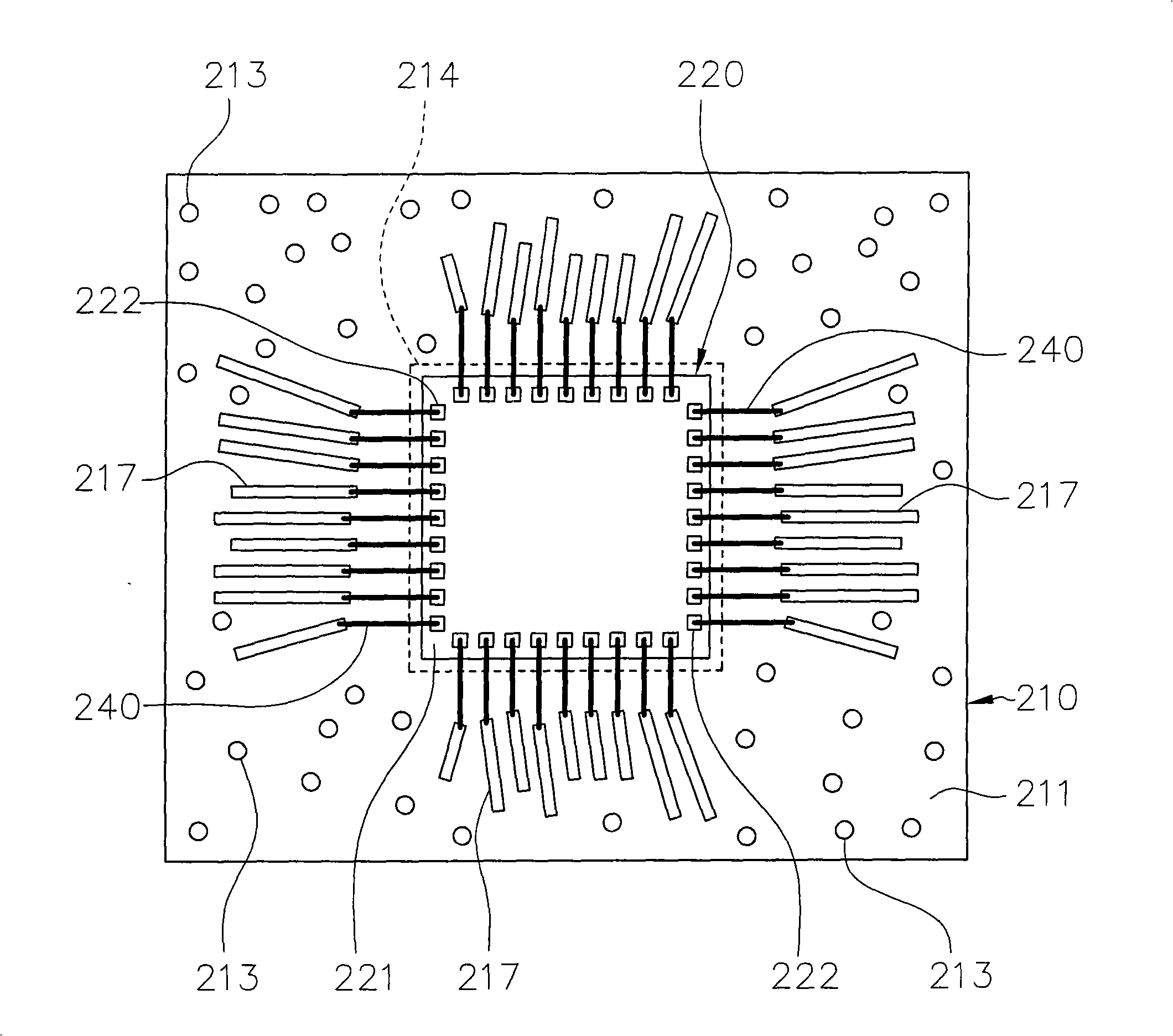 Semiconductor encapsulation construction