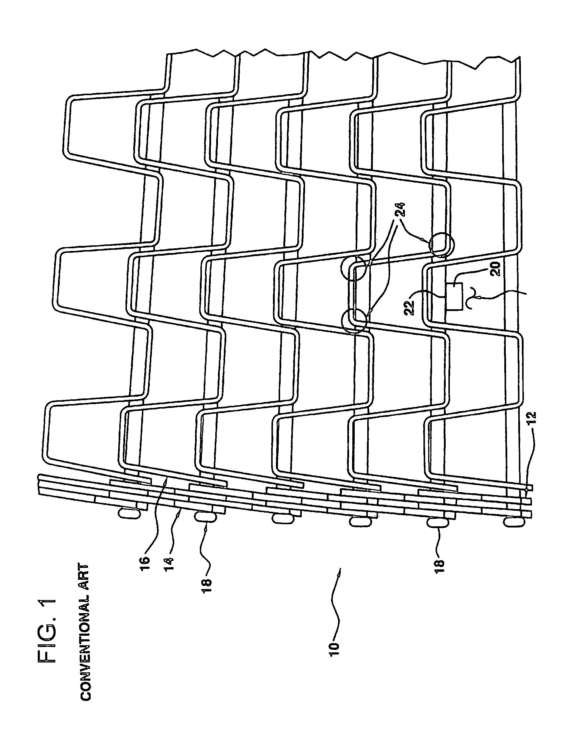 Variable spaced conveyor belt