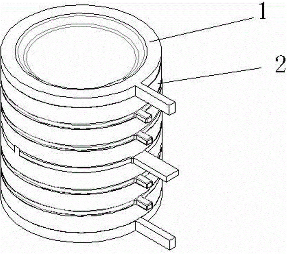 A multi-gap discharge tube module and its packaging structure