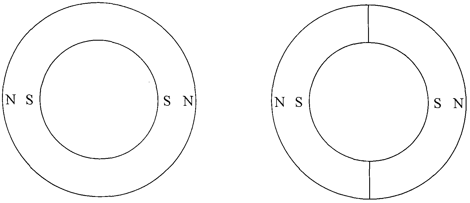 Stepped disc type ratio electromagnet