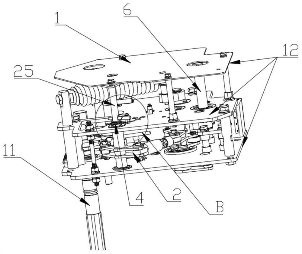 Manual opening and closing device of ring main unit