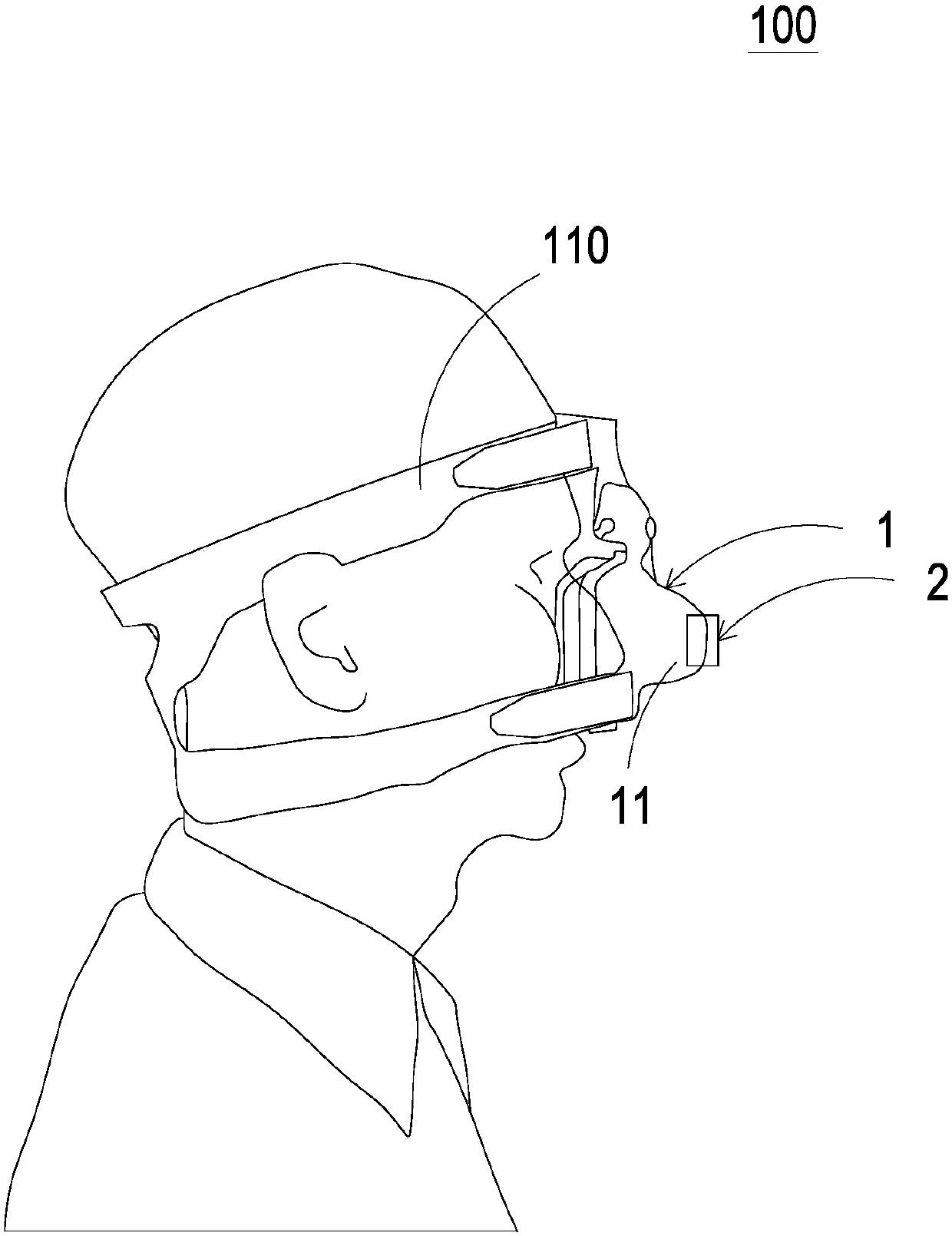 Positive pressure breathing device