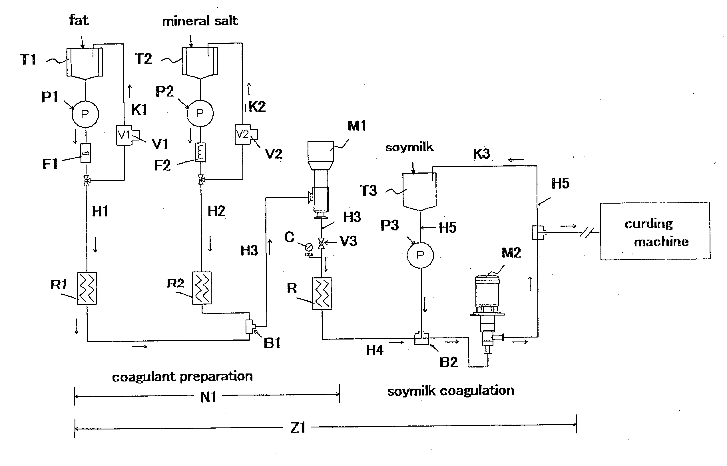 Tofu coagulant producing apparatus and soymilk coagulation machine comprising the same