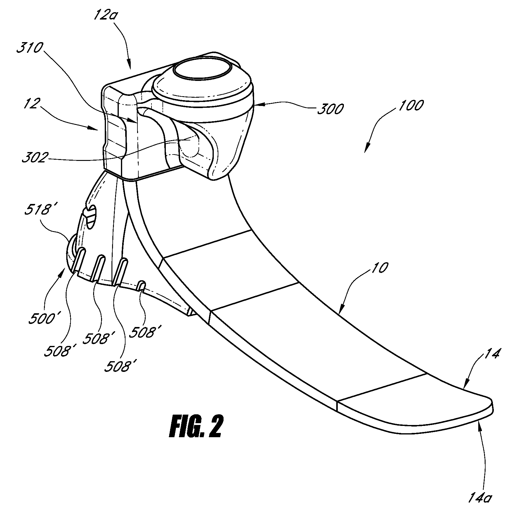 Prosthetic foot with resilient heel