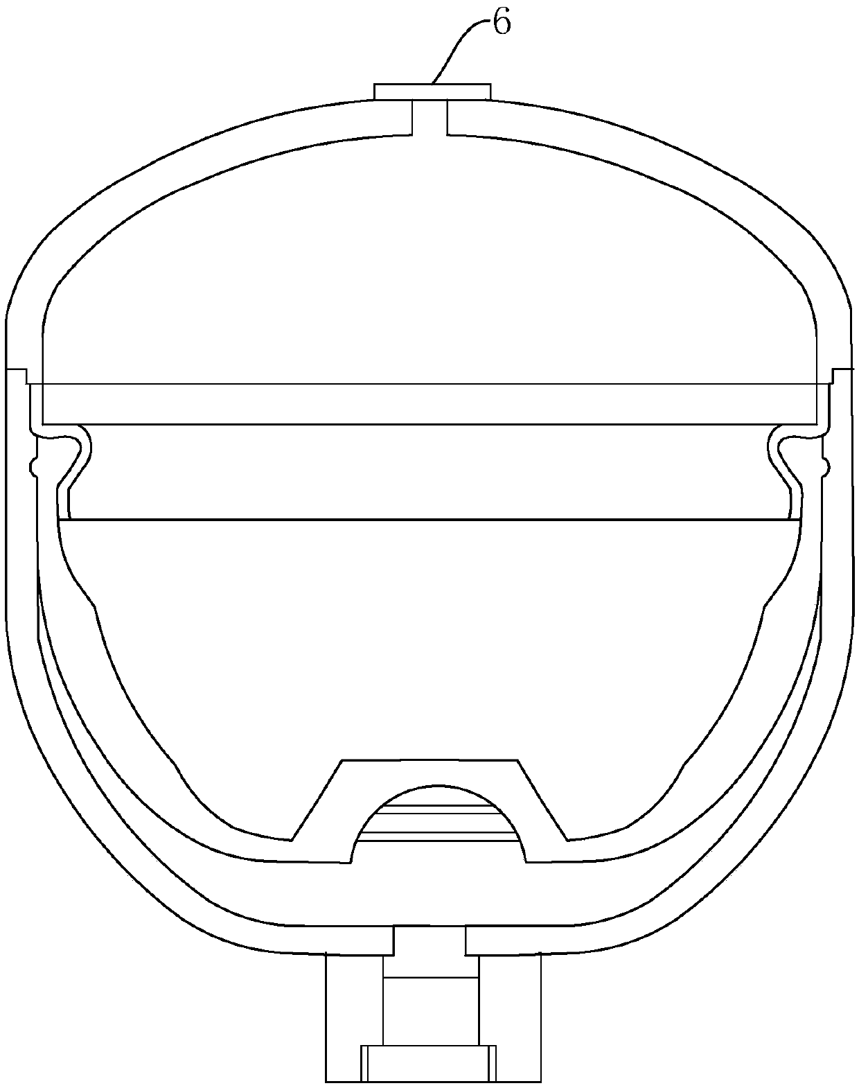 Manufacturing process of welding type diaphragm accumulator