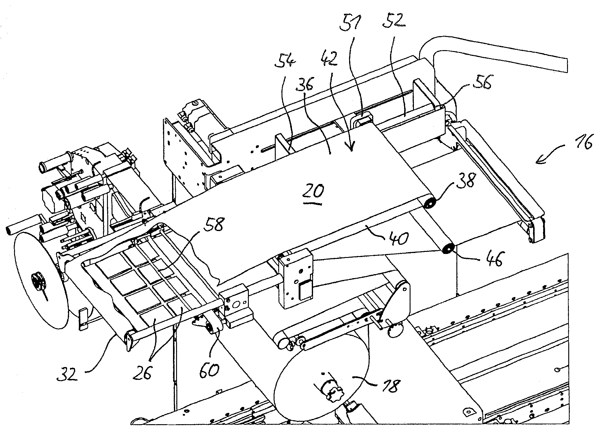 Method for the serial application of labels on a tape