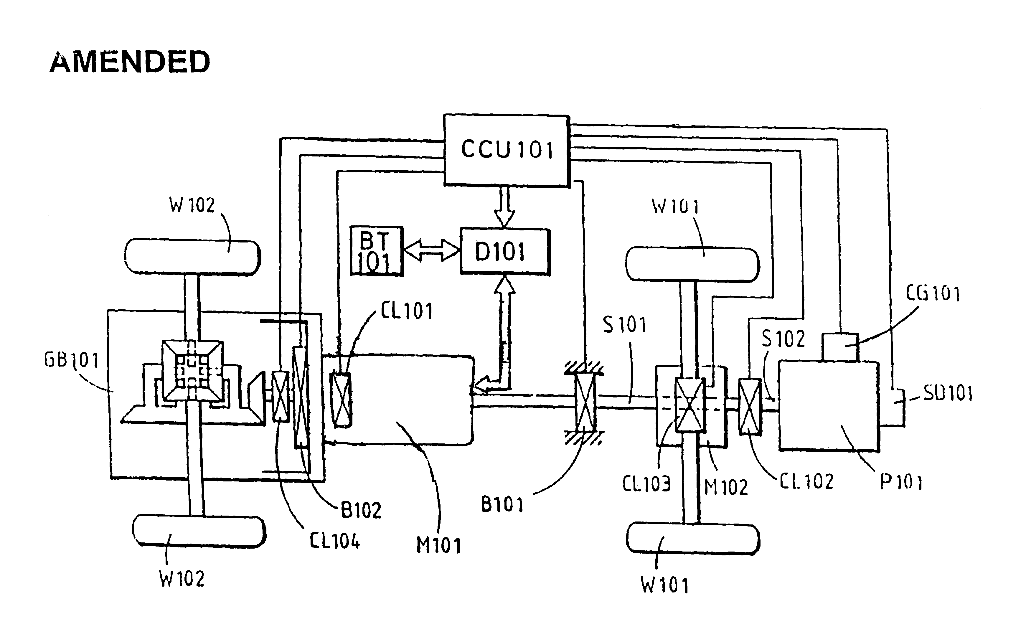Distributed differential coupling combined power system