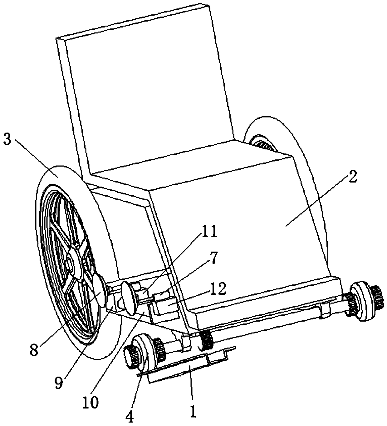 Auxiliary device for wheelchair to go up and down stairs