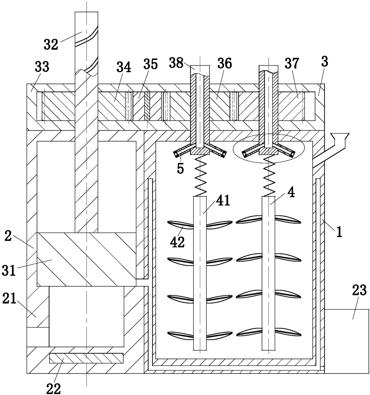 Liquid-state cosmetic mixed process treatment system