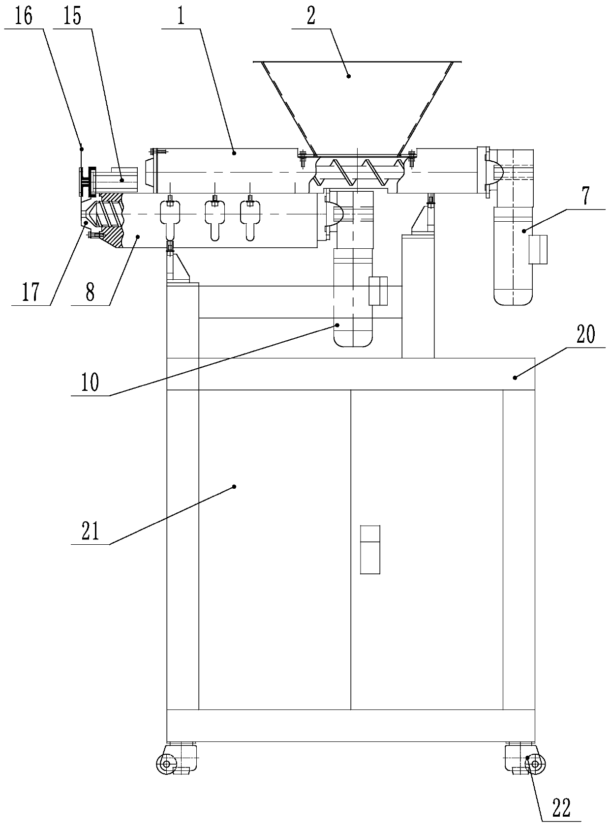 Starch extruder