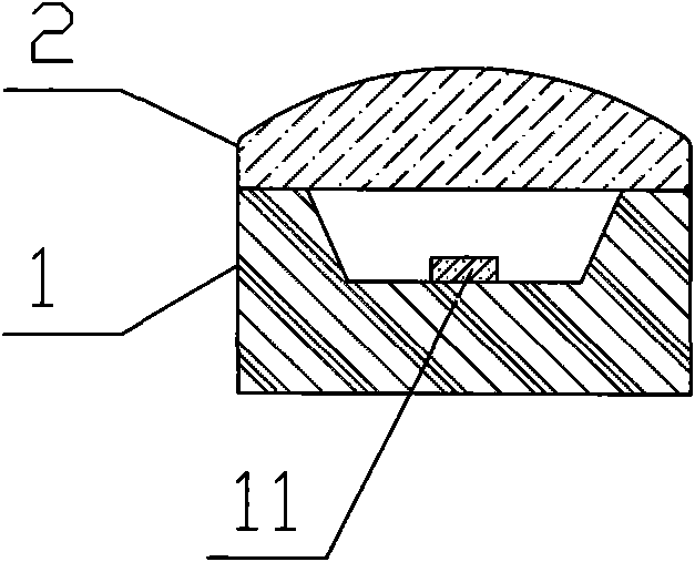 LED light source using fluorescence conversion device with transparent base material