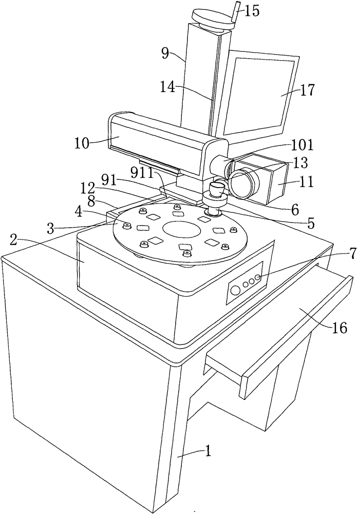 Novel rotary marking machine