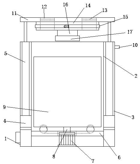 Mechanical and electronic integrated garbage can