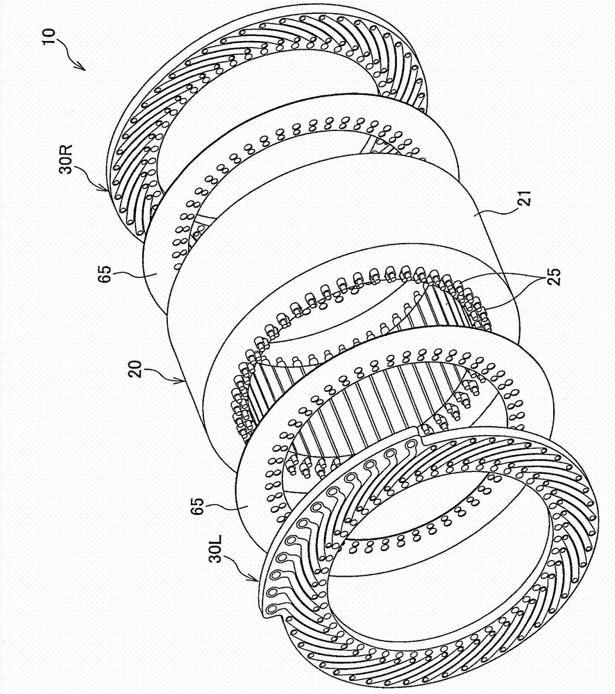 Stator for electric rotary machine and fabricating method of the same
