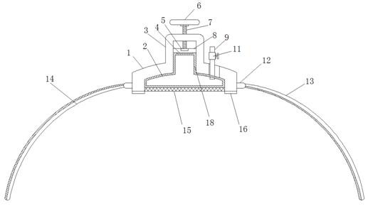 Pressing hemostasis device used after angiocardiography