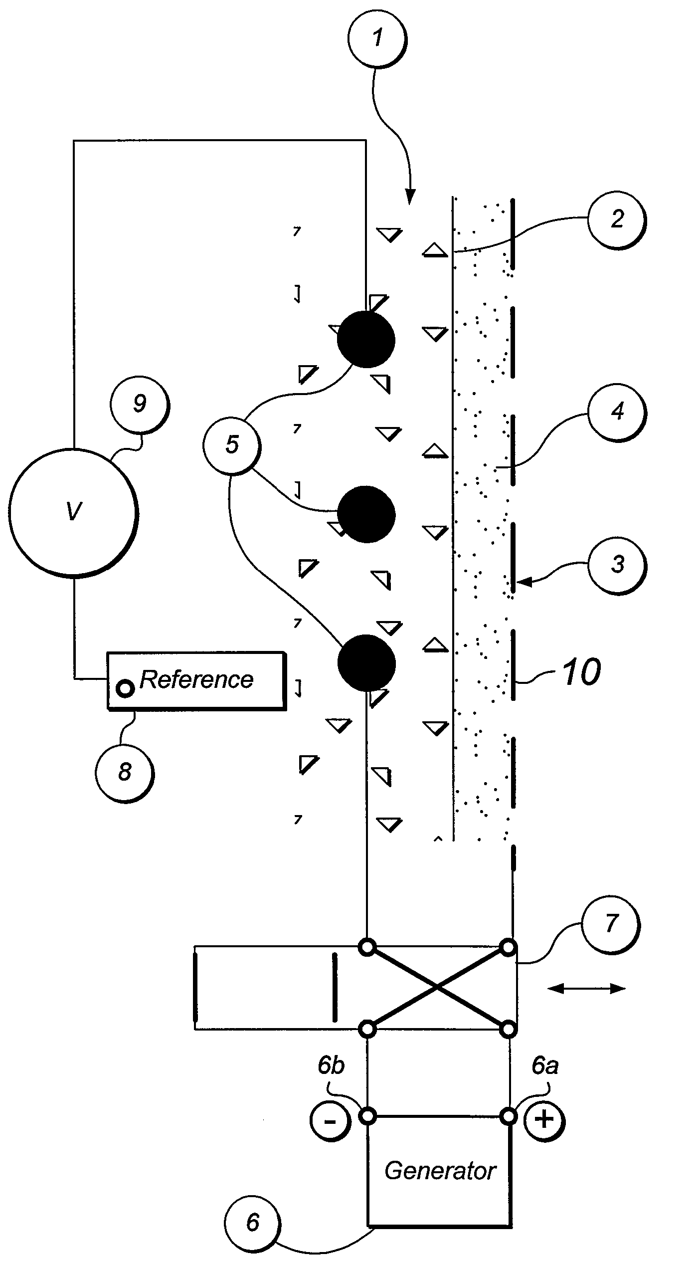 Process for treating salt in a porous structure and corresponding apparatus