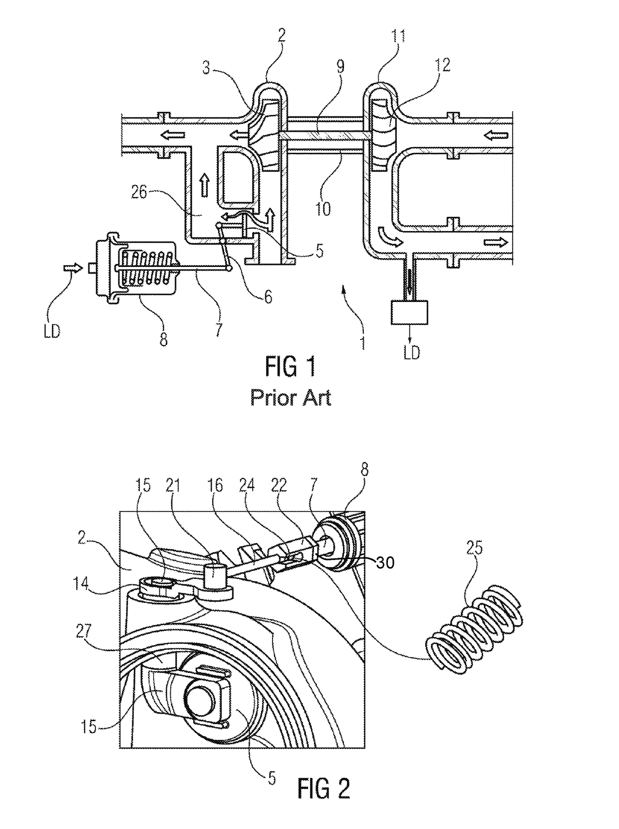Device for actuating the wastegate flap of an exhaust gas turbocharger