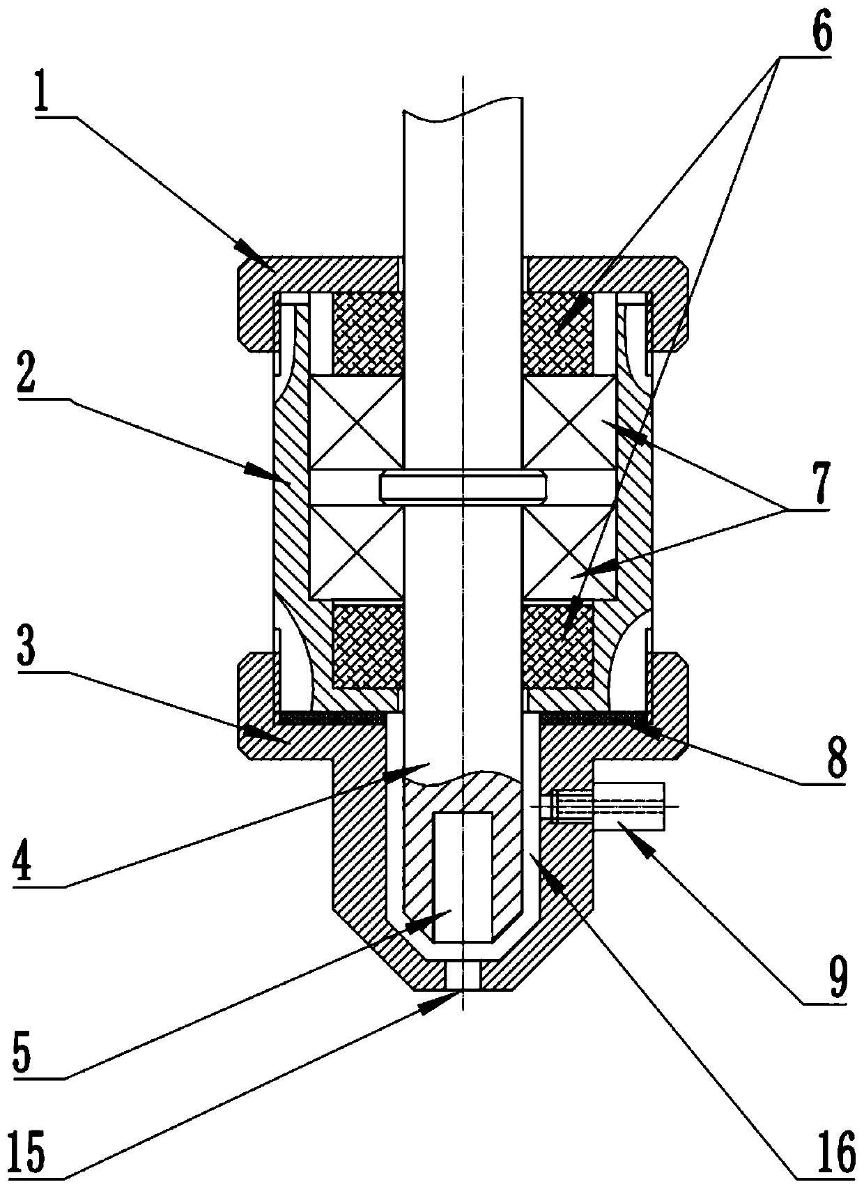 Magneto-rheological polishing device and method based on flow field focusing