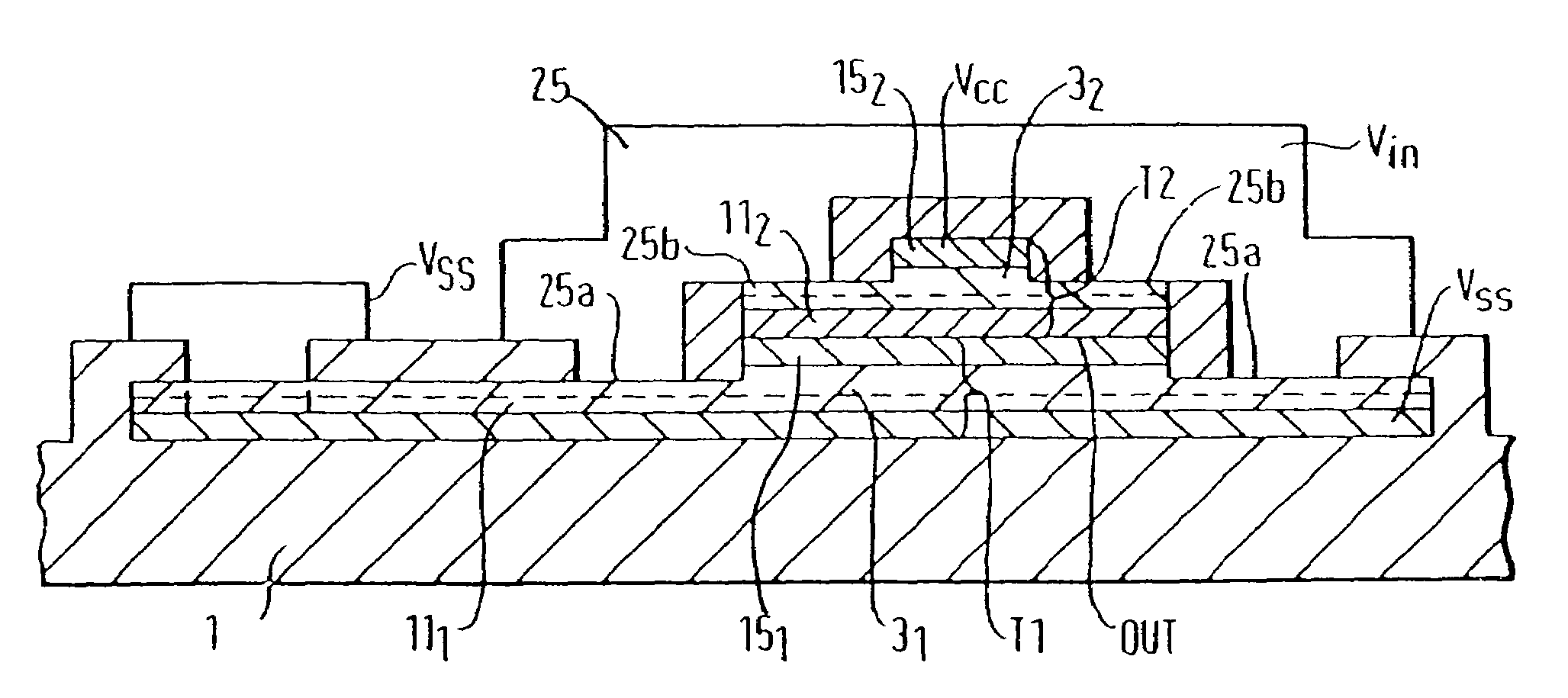 Controllable conduction device with electrostatic barrier