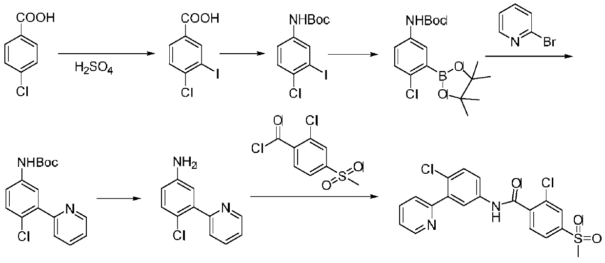 A kind of synthetic method of vemodinil