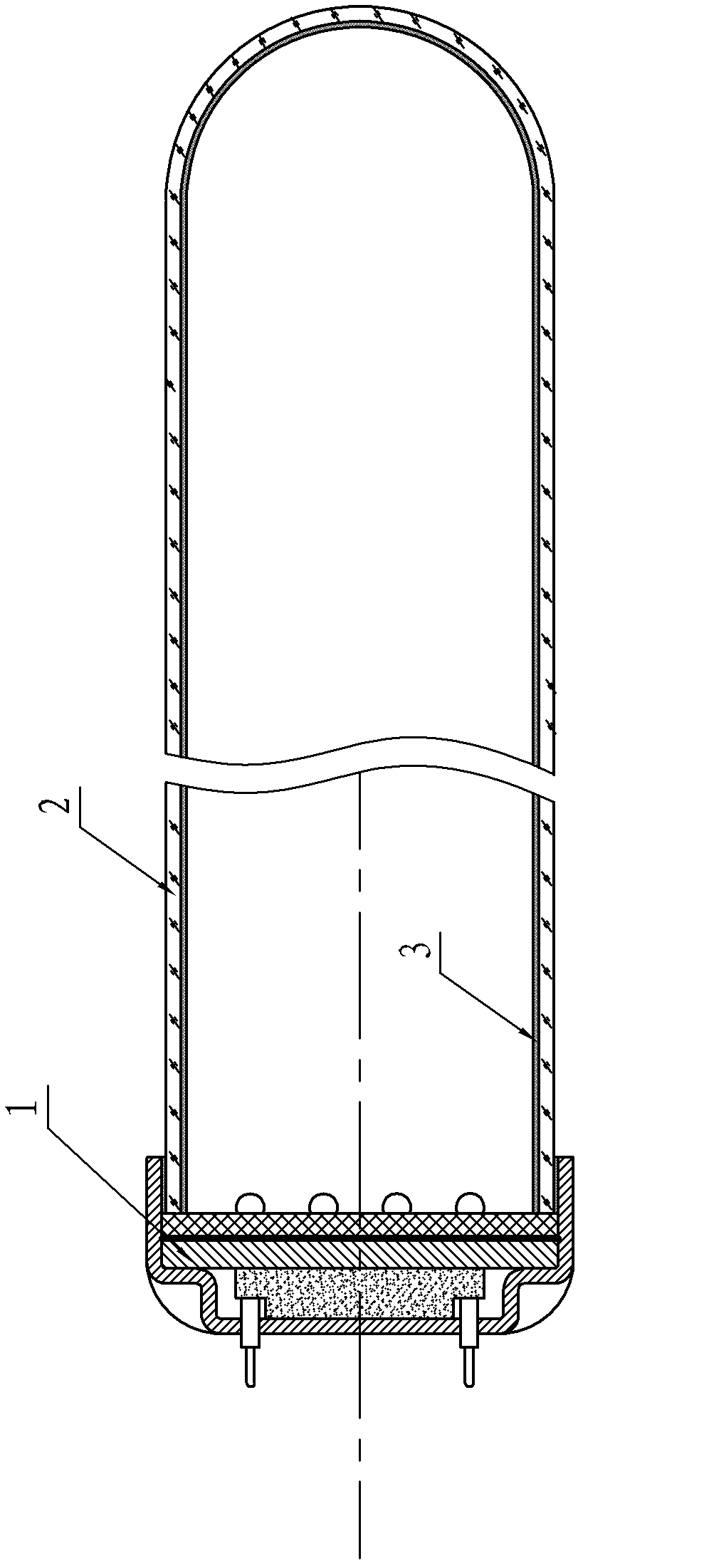 Single-end LED straight tube fluorescent lamp