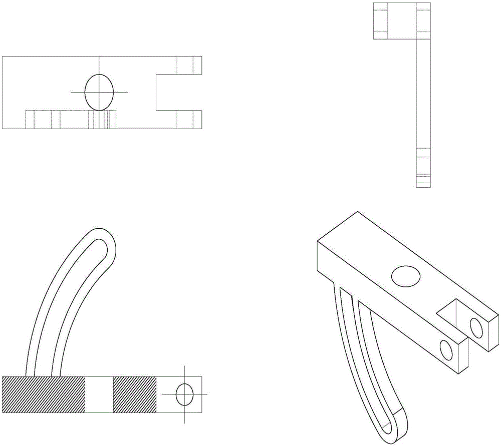 Welding gun clamping device based on welding visual system