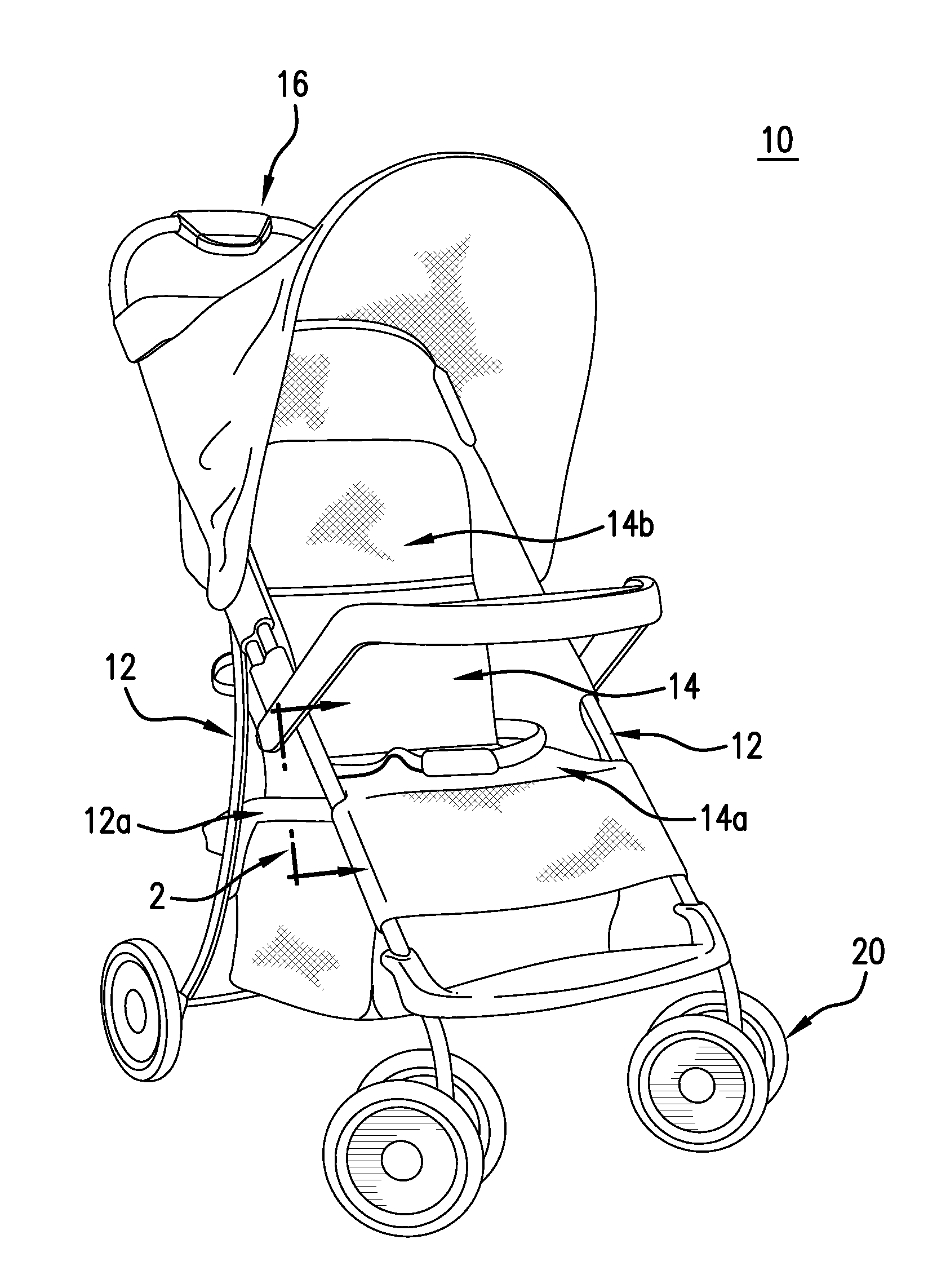 Alarm for baby strollers
