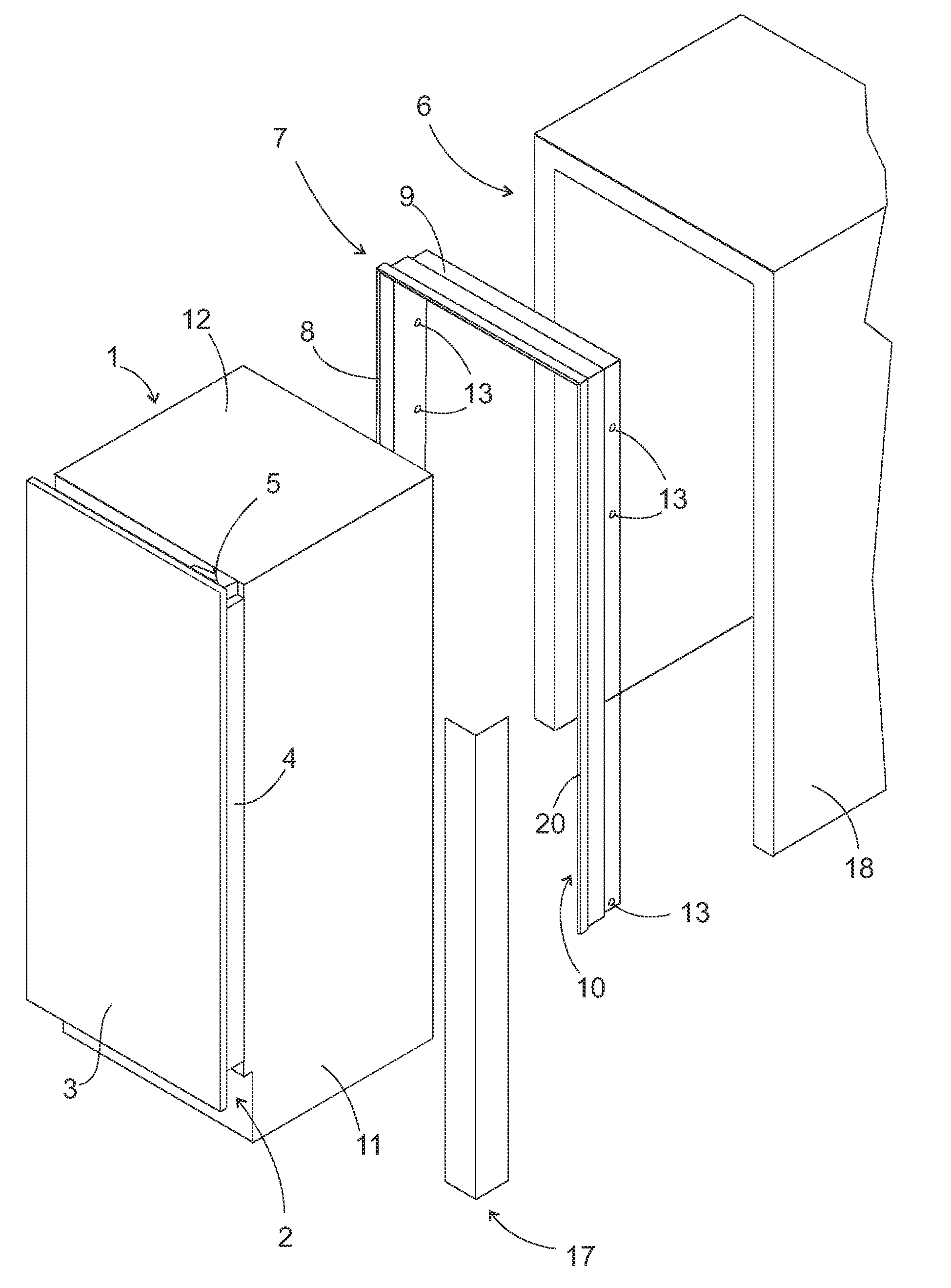 Refrigeration unit with framed door