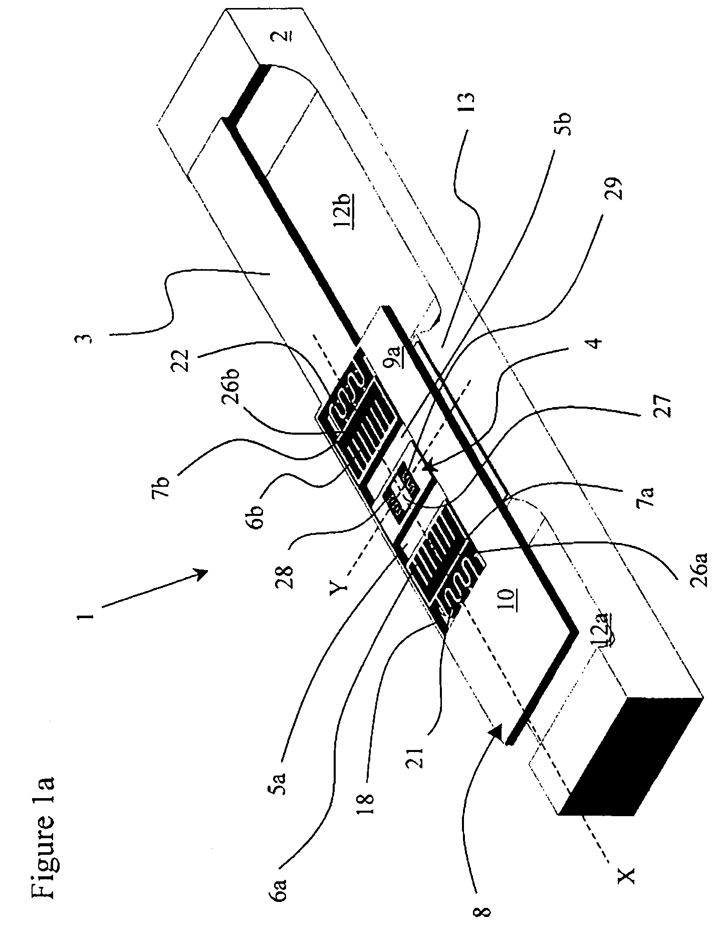 MEMS device with an angular vertical comb actuator