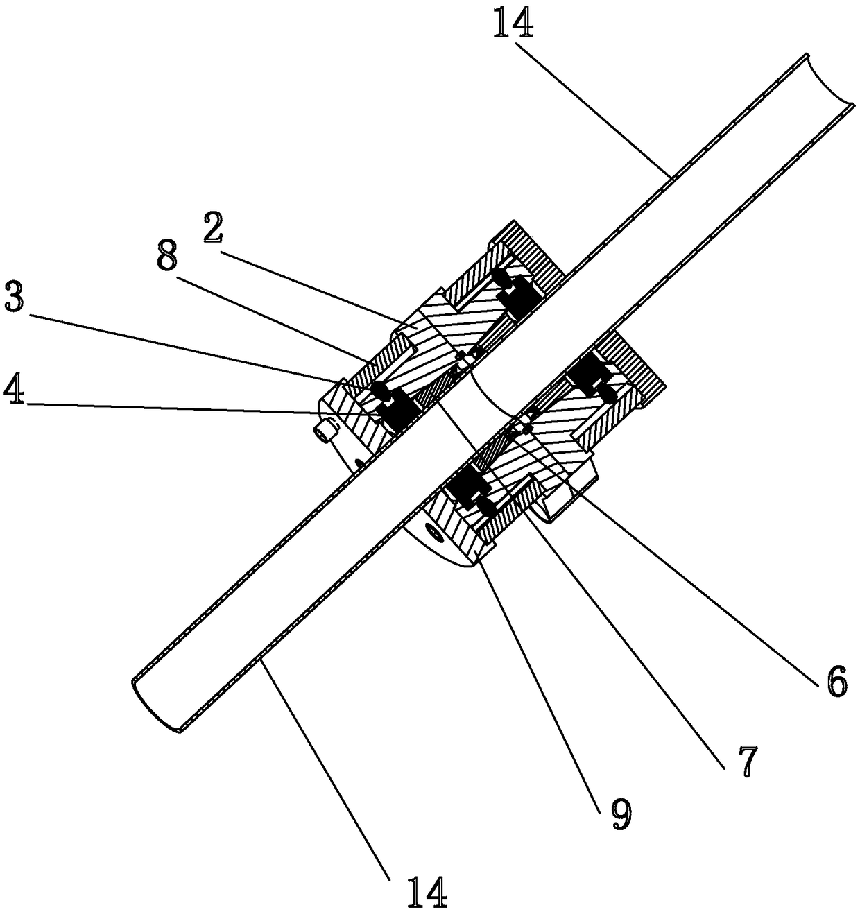 Sealing device with function of quick locking
