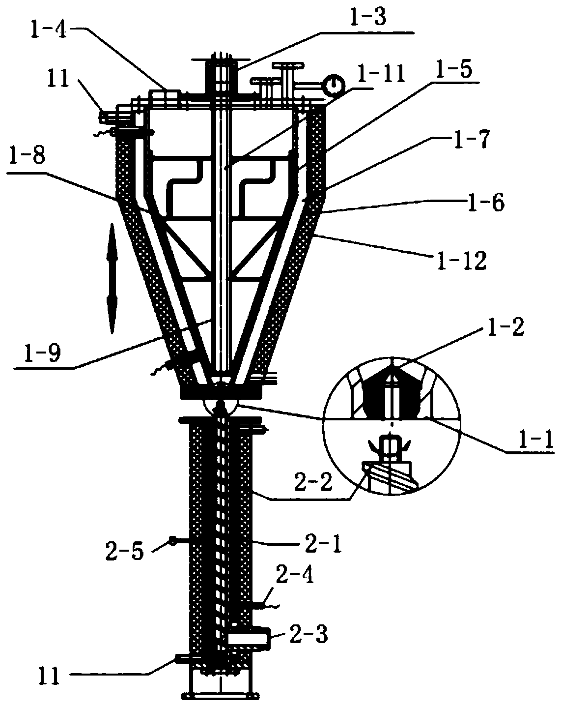 A kind of polymerization granulation system and method