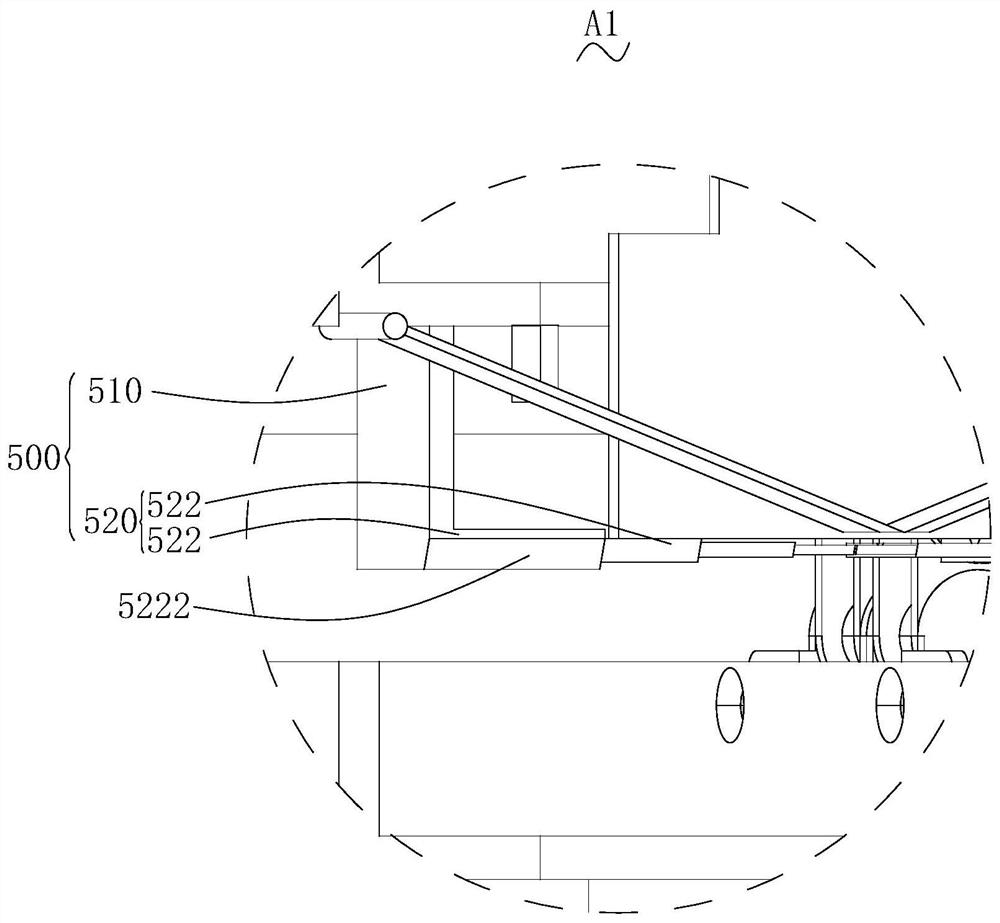 Drill point feeding device and equipment