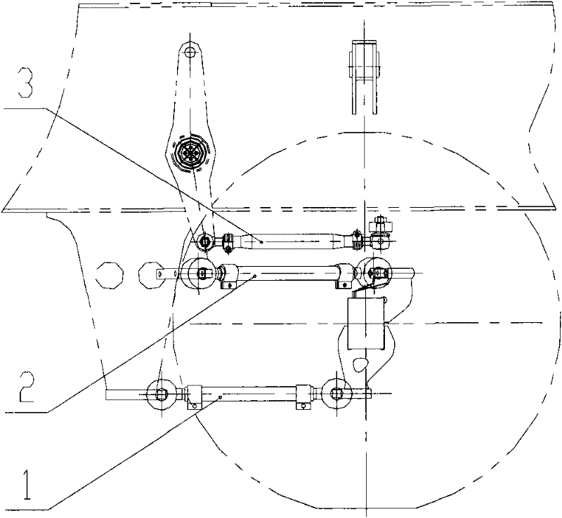All terrain crane and suspension guide mechanism for steering axle and non-steering axle