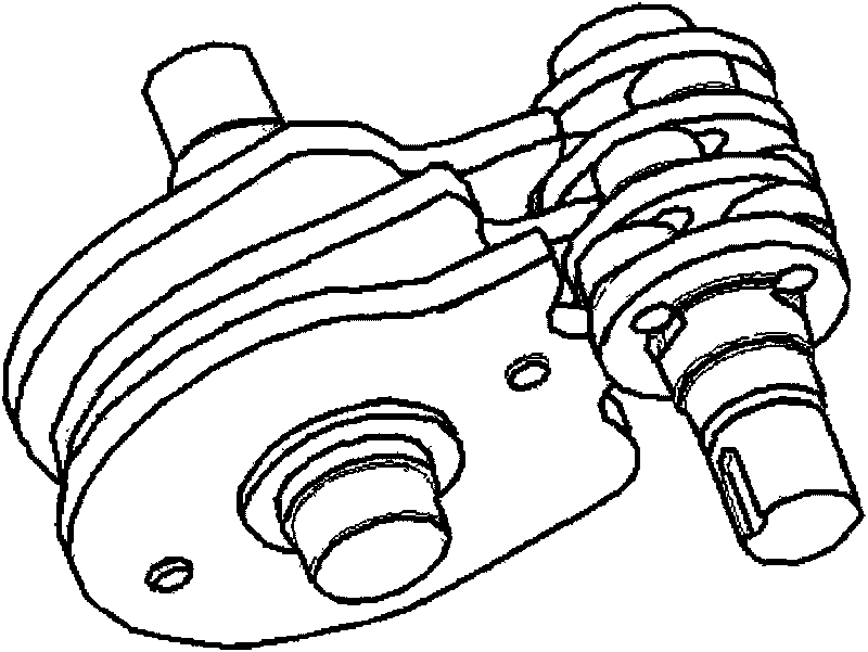 High-speed indexing mechanism of front connection type cam connecting rod