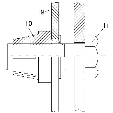 Flanging and riveting self-locking nut and machining method thereof
