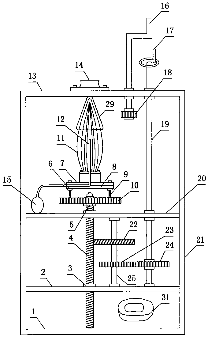 Rotary type self-control therapeutic apparatus for constipation