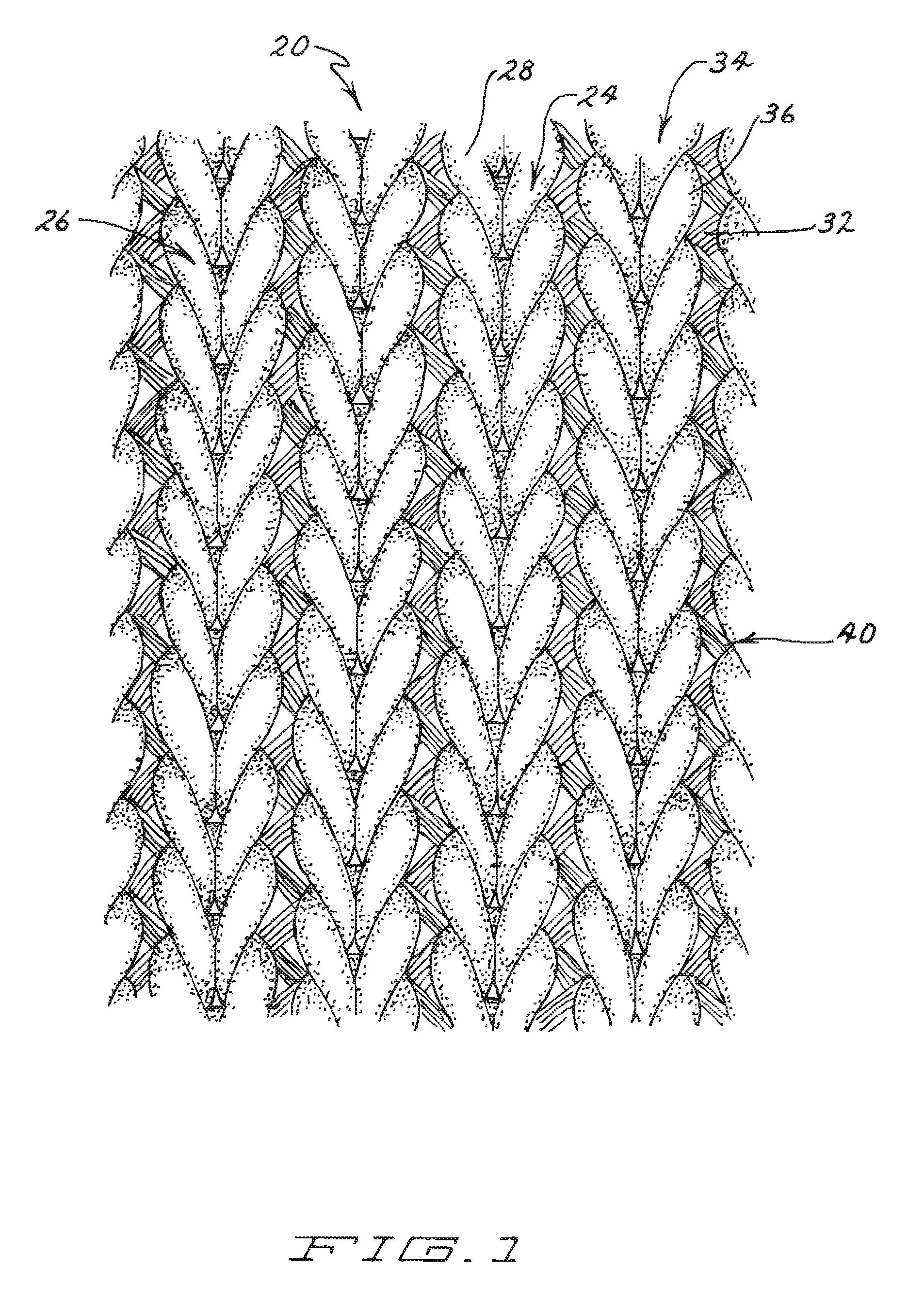 Modified jersey knit fabric and methods of making the same