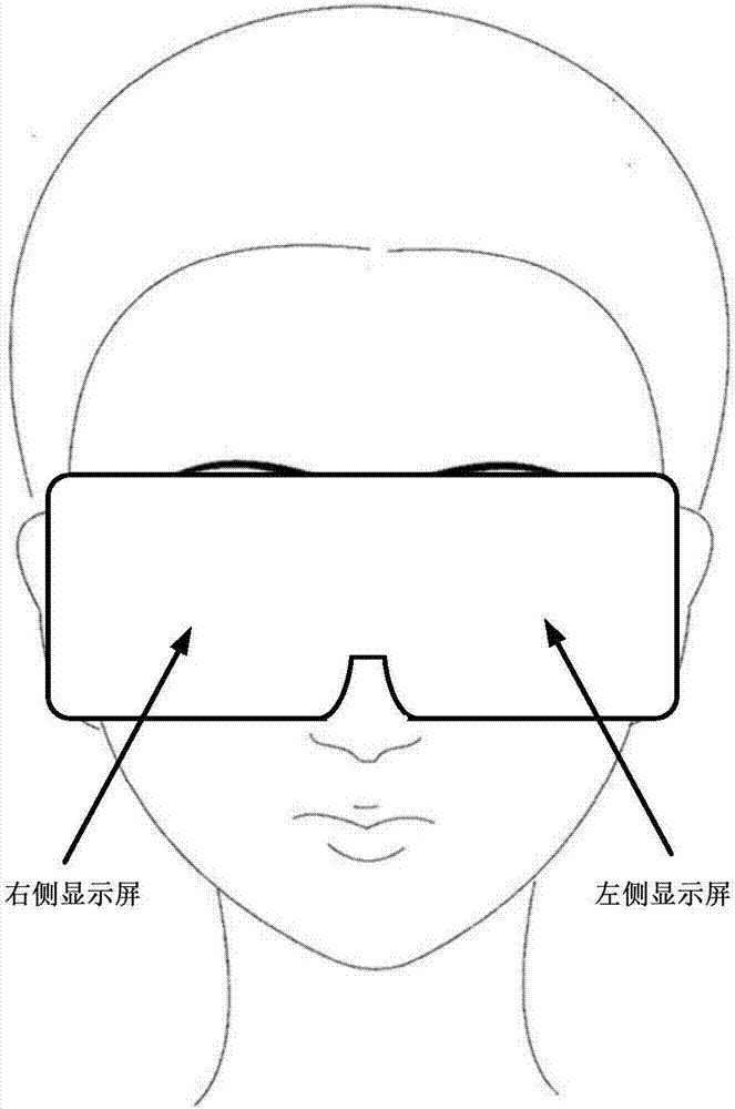 Virtual reality displaying method, virtual reality displaying device and virtual reality glasses