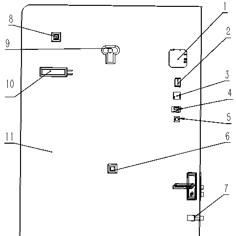 A security door based on mobile phone video monitoring and its usage method